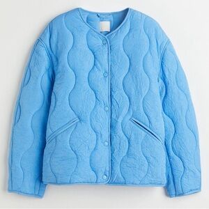 NWOT Blue Quilted Jacket